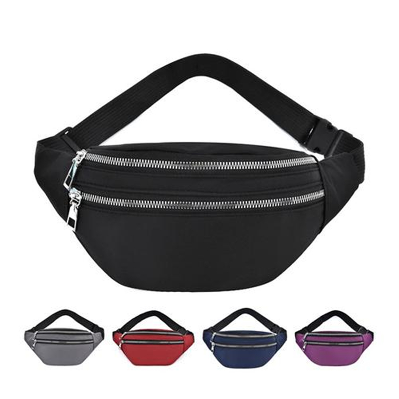Waist Bag Women Men Waterproof Pocket Casual Chest Handbag Unisex Sports Travel Purse Plaid Waist Pack Belly Bags Case