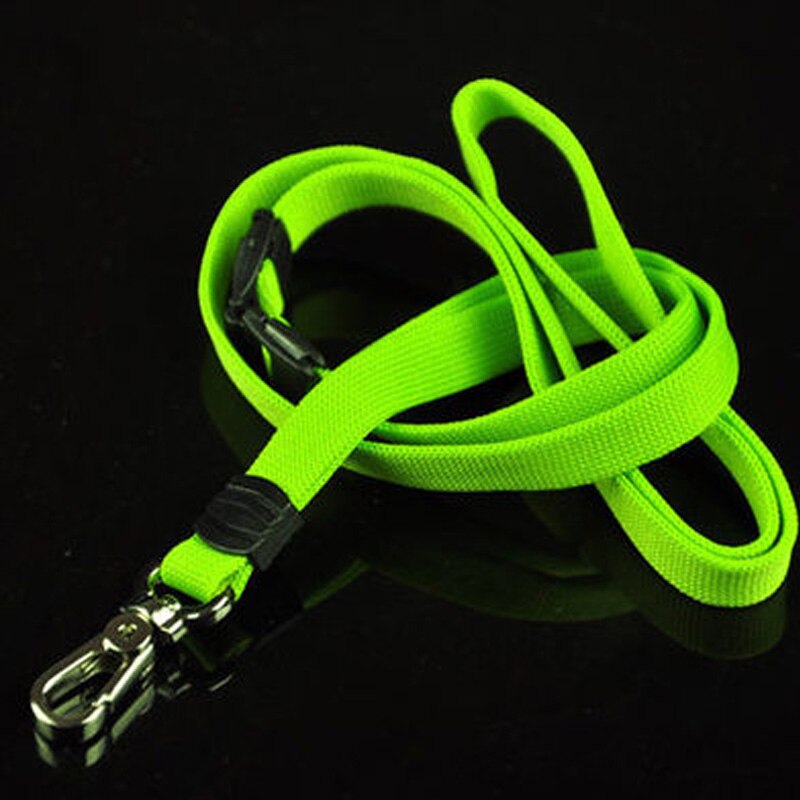 7 kleuren mooie en duurzame fluit accessoires lanyard 10mm*485mm: Groente