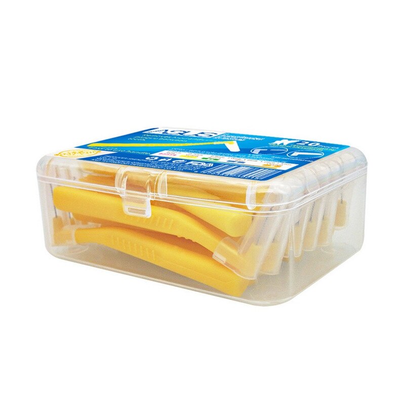 20 Stks/doos L Vorm Push-Pull Interdentale Borstel Oral Care Tanden Bleken Dental Tooth Pick Tand Orthodontische Tandenstoker Tandenborstel