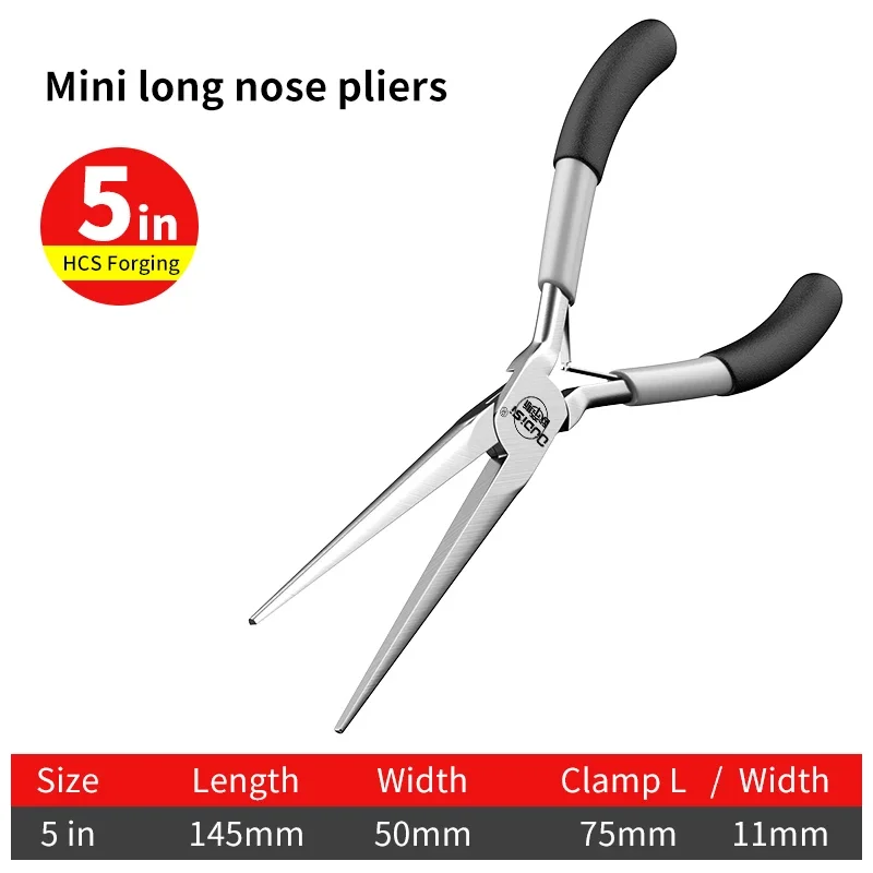 Herramientas manuales multifuncionales de 5 ", equipo de alicates para joyería, alicates de corte de punta redonda para fabricación de joyas, accesorios hechos a mano: Blanco