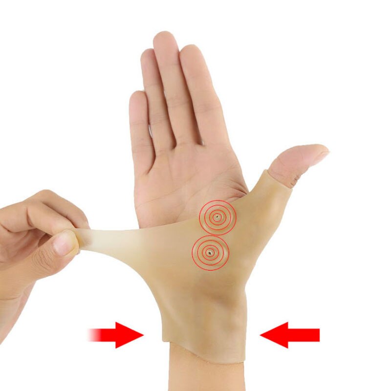A Pair Waterproof SEBS Magnetic Wrist Guard Hand Care Glove Oft And Comfortable Washable And Reusable Easy On And Off Healthcare