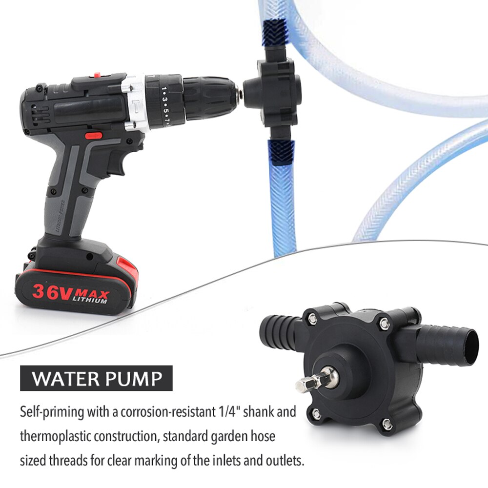Household Small Size Electric Drill Pump Self-priming Centrifugal Pump Multipurpose Utility Tool Self Priming Transfer Machine