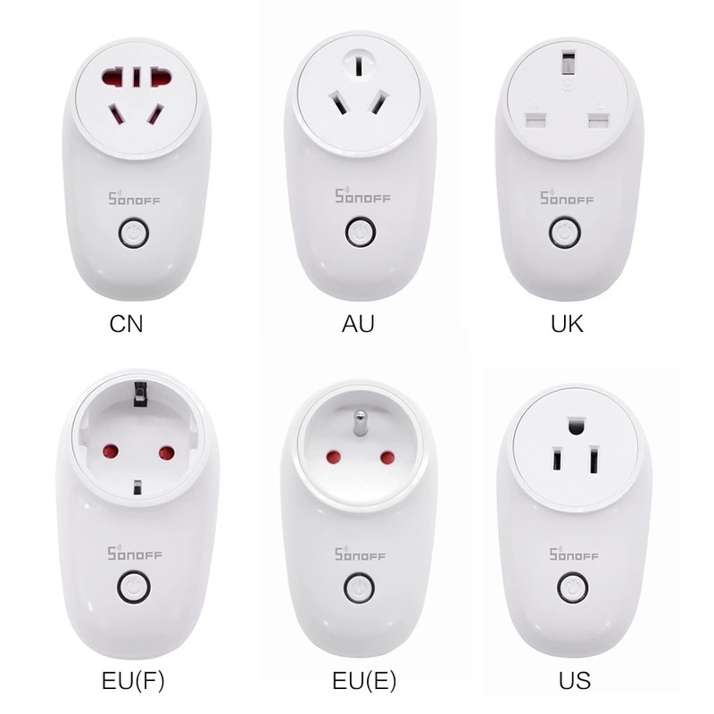 Sonoff S26 WiFi Smart Socket Plug UK/EU Wireless Power Sockets Smart Home Relay Switch Wireless Remote Control Work With Alexa