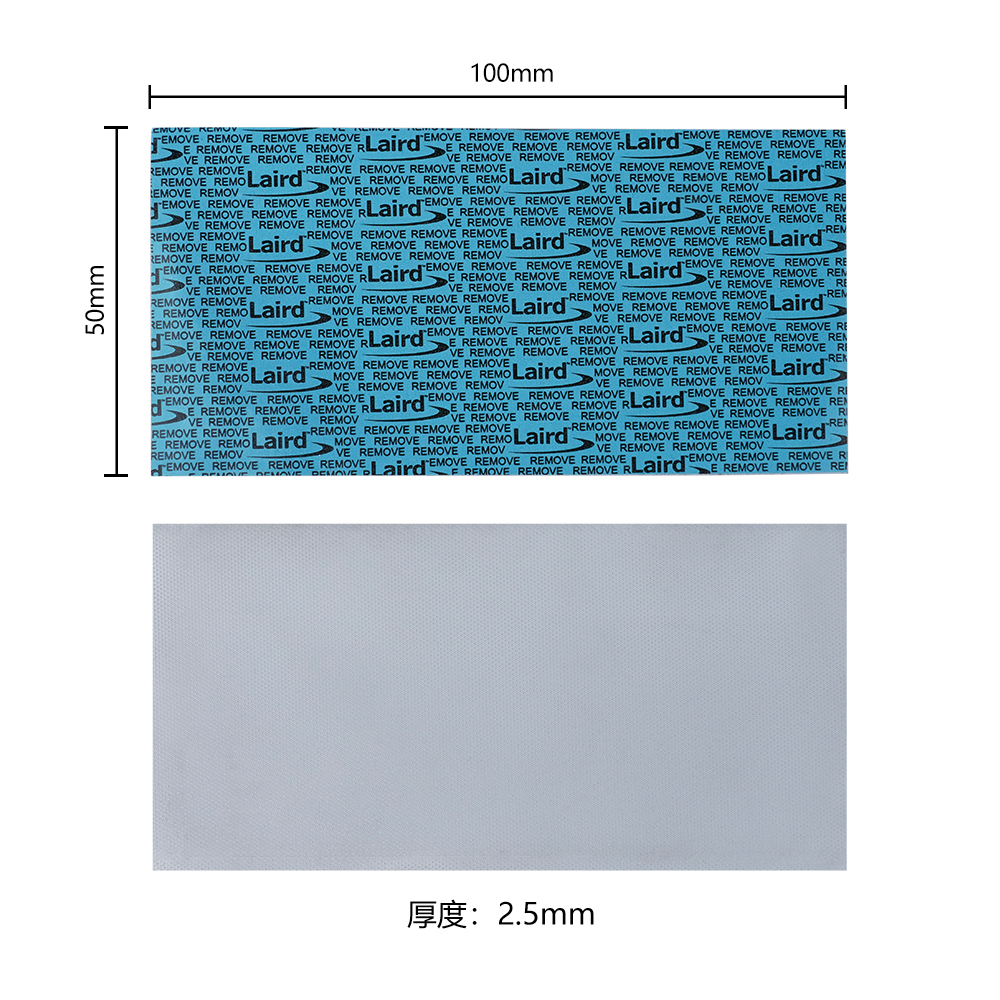 Laird Tflex HD90000 Series Thermal Pad For M2 RTX 3000 3080 3090 Card Video Memory,7.5W/mK,80x40MM,1.0,1.5,2.0,2.5mm Thick,Soft: 100x50x2.5mm