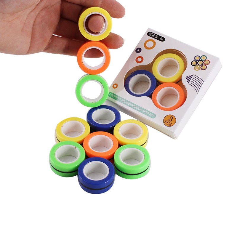 Magnetische Armband Ring Grappige Fidget Spinner Decompressie Speelgoed Magische Ring Props Gereedschap Anti Stress Figet Speelgoed Kind Speelgoed Relief