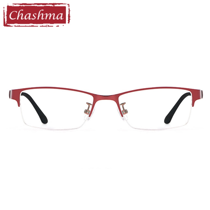 Chashma damesbril op sterkte, stijlvolle optische bril met half montuur voor vrouwen