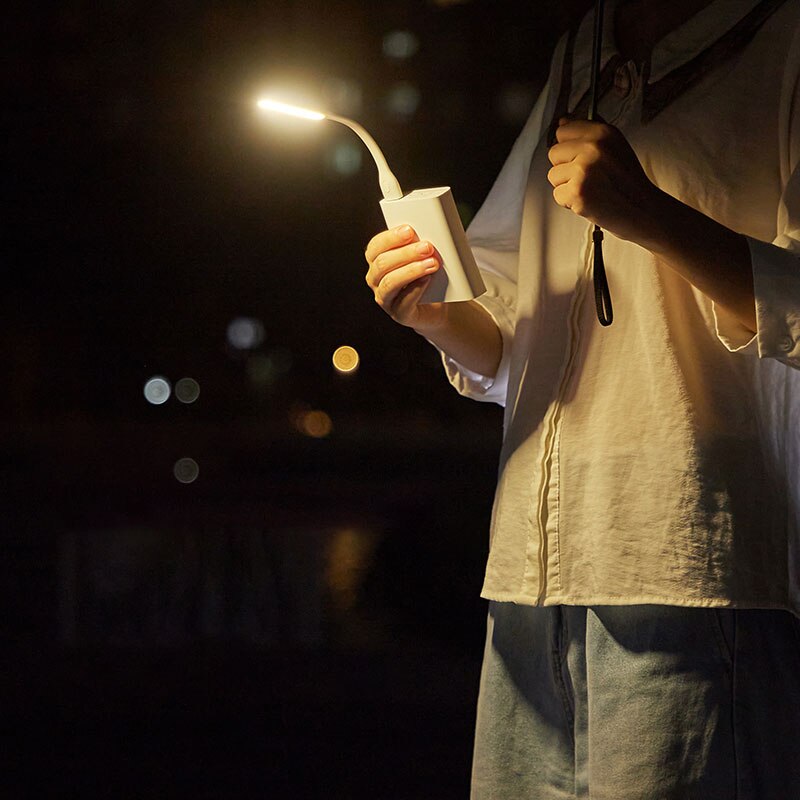 Xiaomi LED Light ZMI USB LED Lamp Adjustable 5V 1.2W Energy-saving LED Lamp for Power Bank Laptop Notebook Bendable Lamp Body