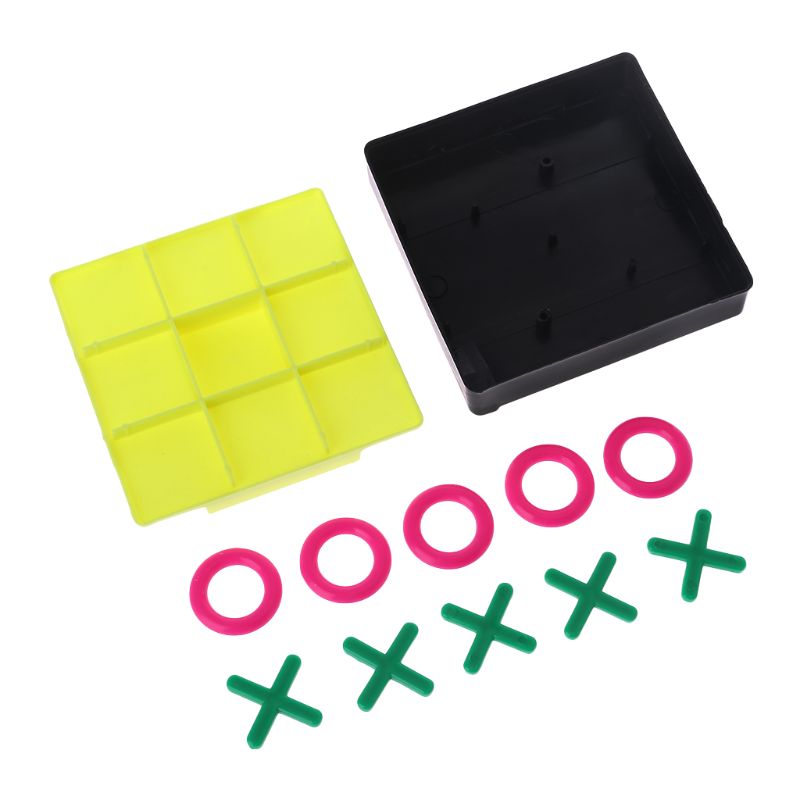 Plastica plastica O X Tic Tac Toe pezzi degli scacchi giocattoli Set bambini rompicapo bambino strumento di sviluppo di intelligenza educativa precoce regalo