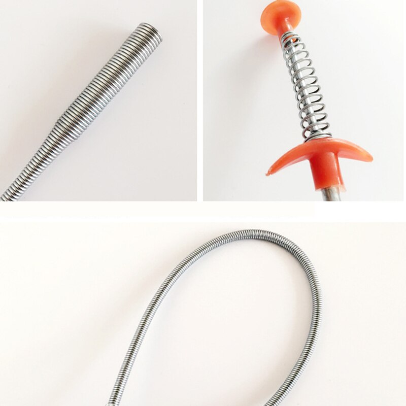 60 Cm Riool Borstel Thuis Buigbare Sink Tub Wc Bagger Pijp Snake Borstel Gereedschap Creatieve Badkamer Keuken Accessoires