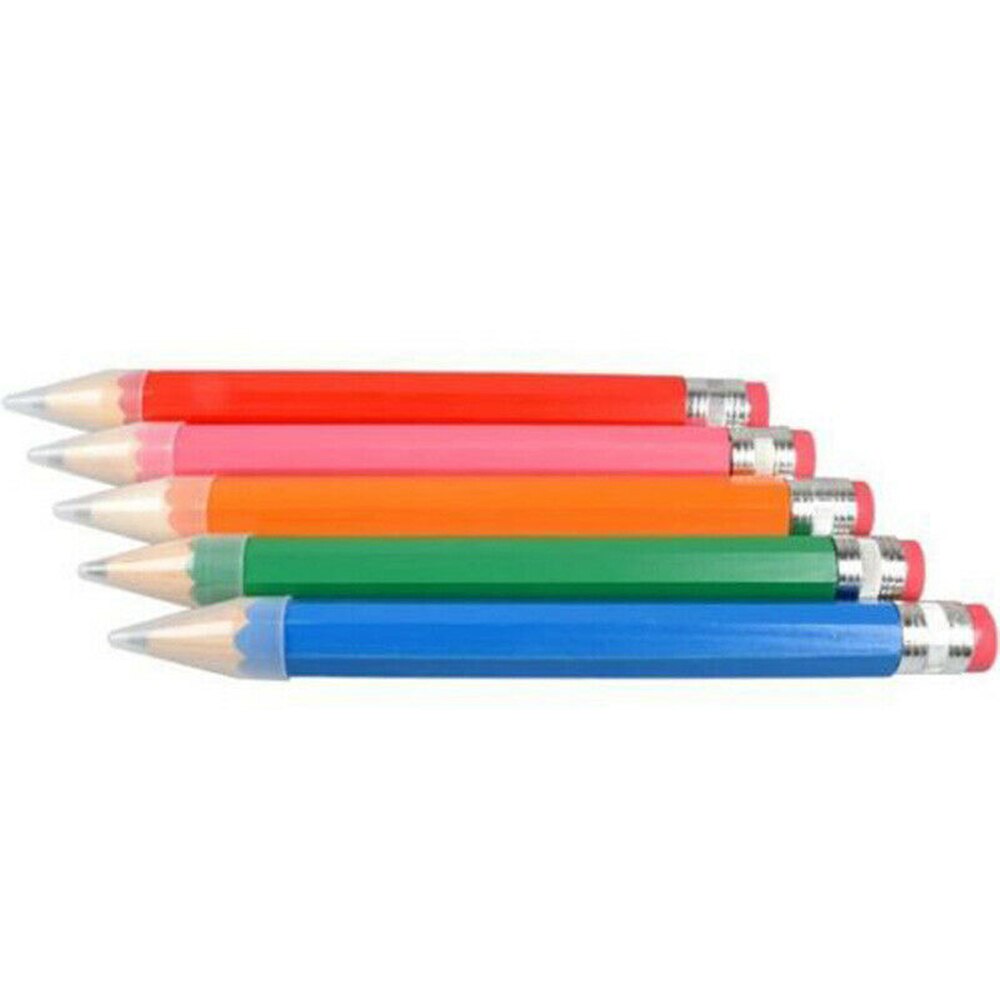 1 Pcs Wooden Pencil 35cm Large Wooden Graphite Lead Pencil Color Thick Pencil Props For Children