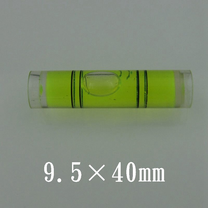 HACCURY Spirit level bubble plastic bubble level Tubular vials Red Bule Green Color 8*35mm 9.5*40mm 1pcs
