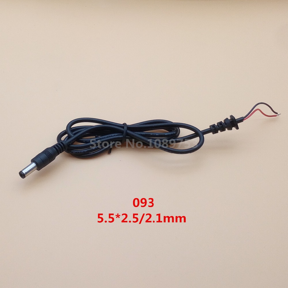 1Pcs Adapter Output Power Cord DC Male Plug with 100cm Cable 5.5*2.5/2.1 4.0*1.7 3.5*1.35 2.5*0.7mm