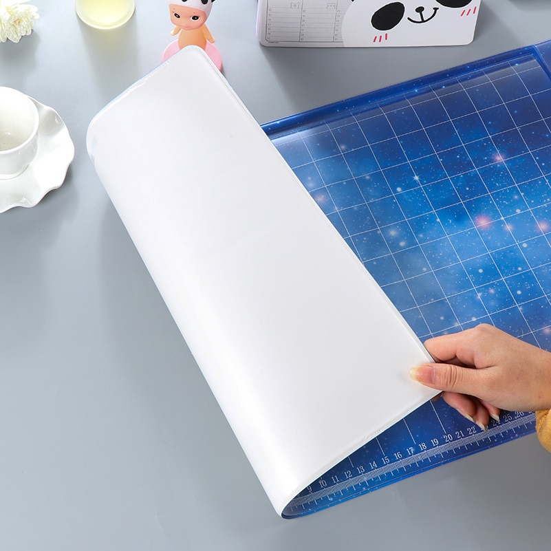 Sky Moon Multi function Desk Pad Desk Organizer Stationery Set Protect Wrist Warmth Pad school office supplies