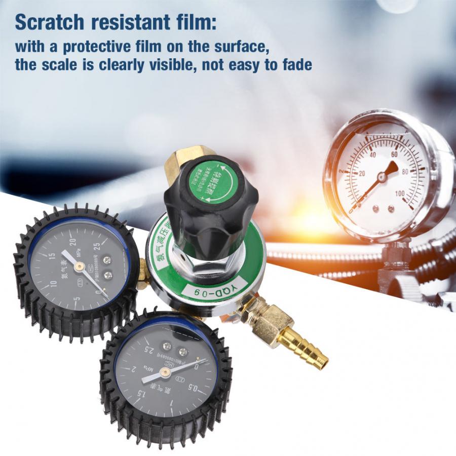 15Mpa Zinc Alloy Nitrogen Pressure Reducer Welding Regulator Gauge G5/8 Air Pressure Regulator Nitrogen Reducer Meter