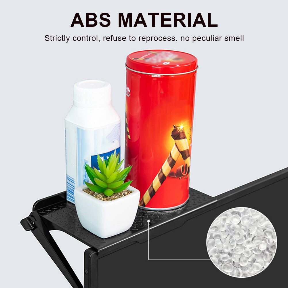Étagère de rangement en plastique pour écran LCD, support de stockage multifonctionnel et pour moniteur d'ordinateur, peut supporter jusqu'à 1 kg