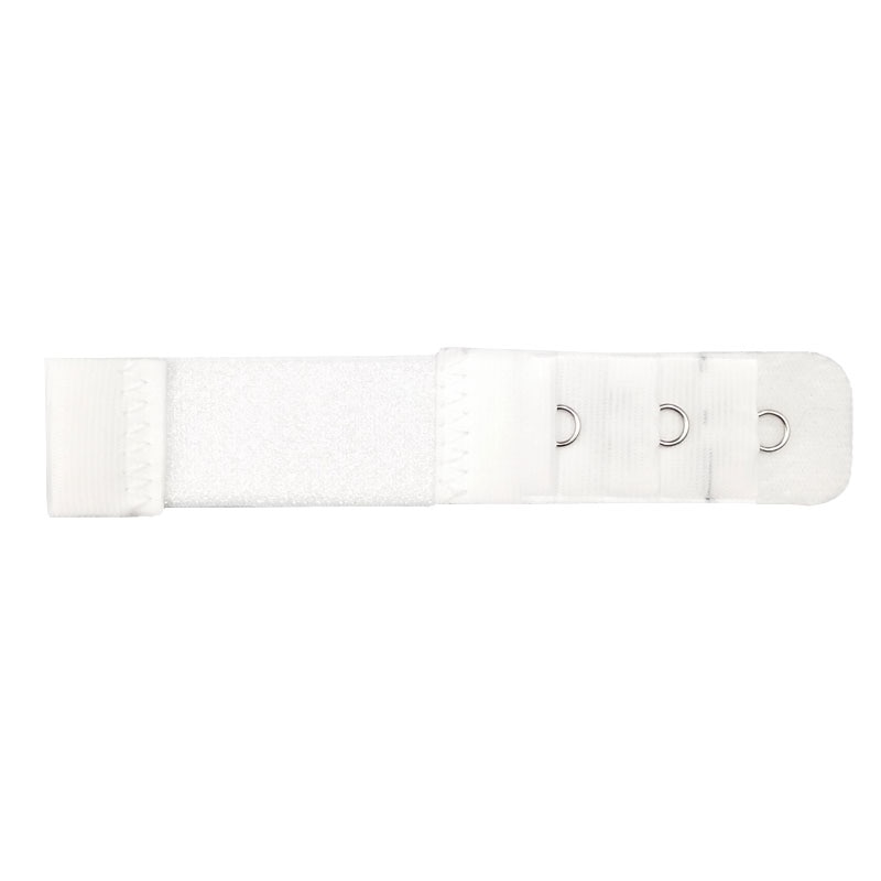 Extension de soutien-gorge pour femmes avec 1 rangée, 3 crochets, fermoir en Nylon, élastique, sangle souple, accessoires intimes, collection: Long White