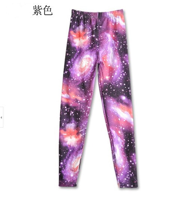 Tähtitaivas galaksi 3d painettu leggingsit kesä kevät finess naisten legginsit joustavat housut punk housut