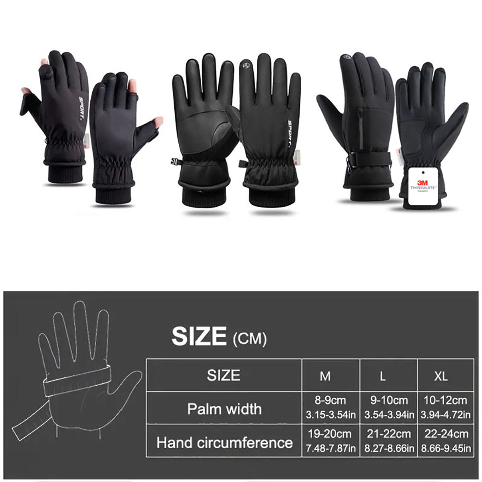 Winter Ski Handschuhe 3M Kälte Beständig Schafe Wasserdicht Zehn Finger Touchscreen Handschuhe Verdickte Anti-Unterhose Reiten Handschuhe männer Frauen