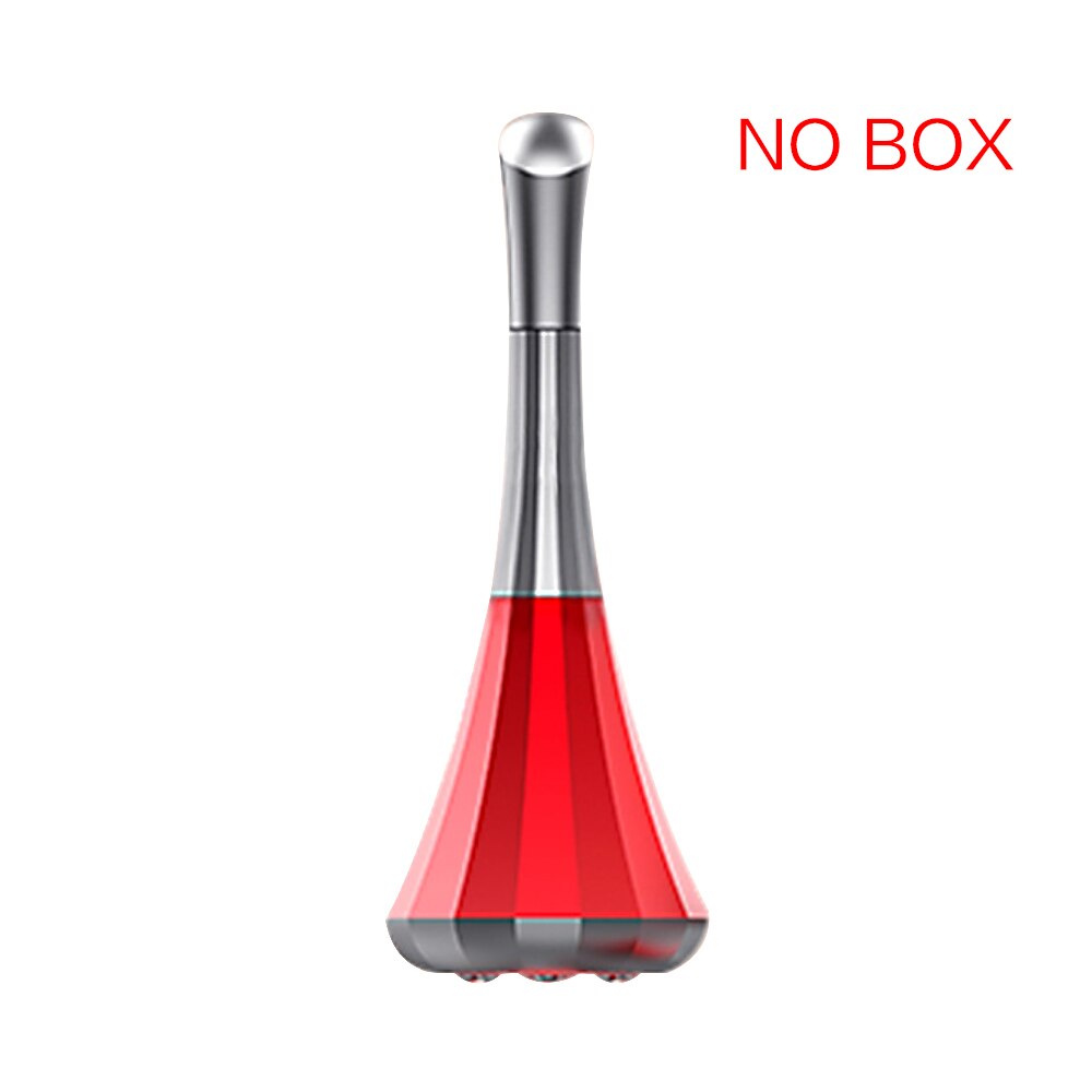 Mini Microcurrent Rejuvenation Wrinkle Remove Machine Face Roller Massager Skin Tightening Face Lifting Facial Essence Skin: red no box