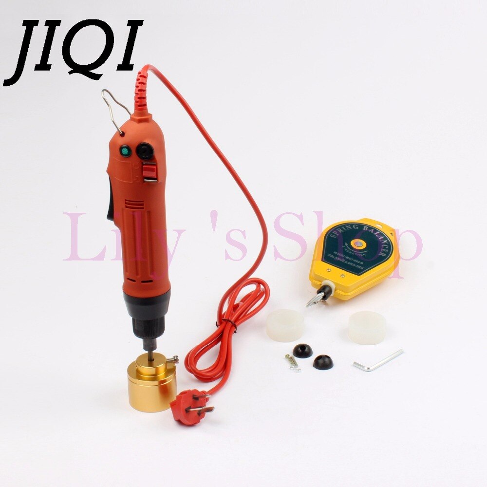 Jiqi 110 V/220 V Elektrische Fles Capping Machine Handheld Automatische Verpakking Capper Caps Schroeven Afdichting Deksel Tightener 1 -30 Mm Eu