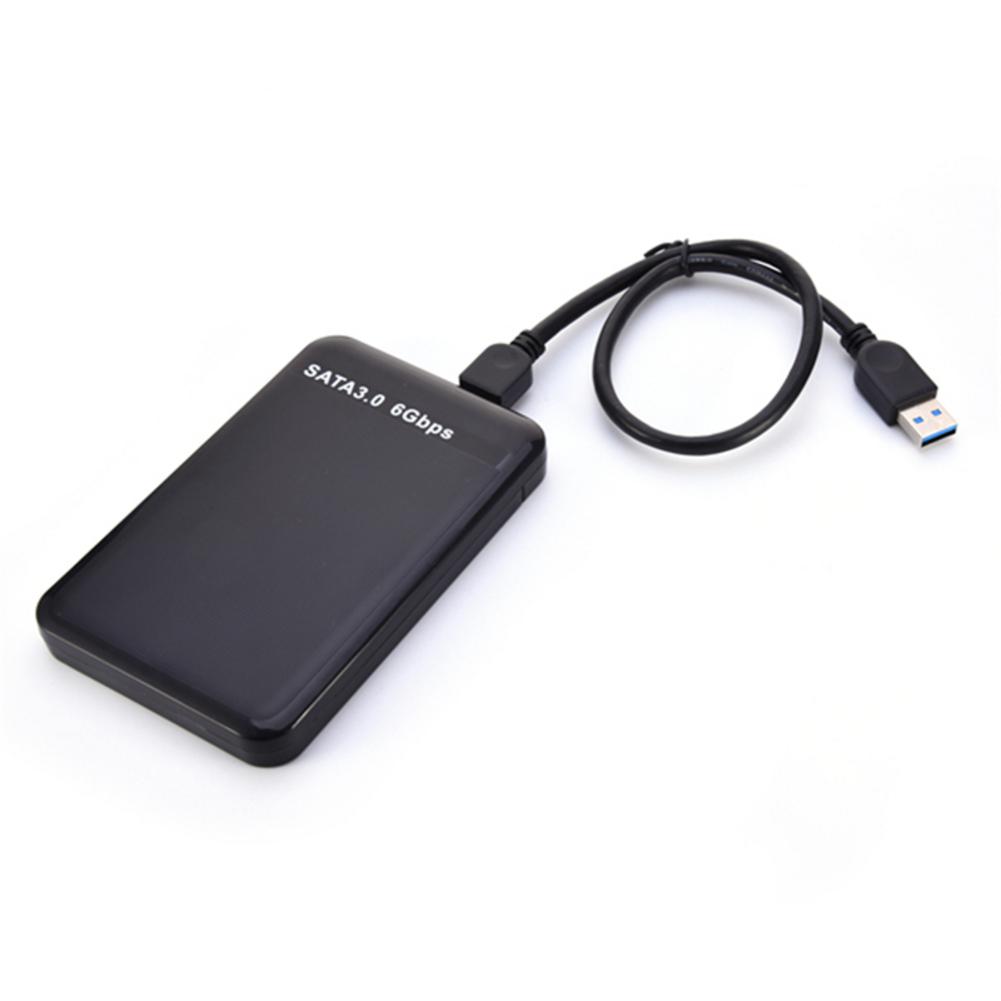 USB3.0 vers SATA 3.0 2.5 HDD Disque Dur 2.5 pouce Externe DISQUE DUR Boîtier Outil Support Gratuit 3TB 6 Gbps UASP: Black USB 3.0