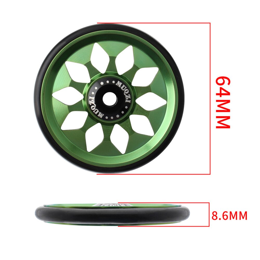 1 Set CNC Easy Wheel Folding Bike Aluminium Alloy Wheel Compatible with Brompton