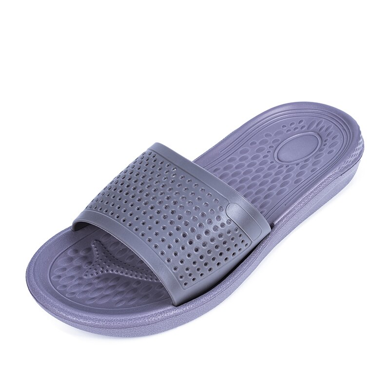 Newbeads Mannen Slippers Strand Slippers Outdoor Thuis Zomer Platte Hak Eva Lichtgewicht Soft Casual Sole Antislip Schoenen voor Mannen: Grijs / 40