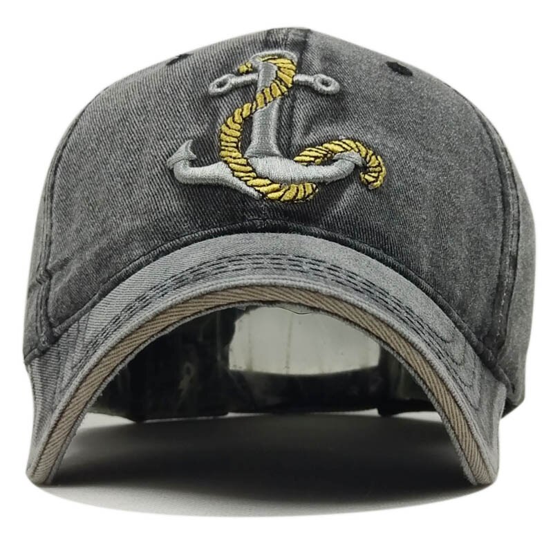 The Anchor Washing Embroidered Baseball Cap Ms. Washing Retro Casual Cap Male Outdoor Sun Visor