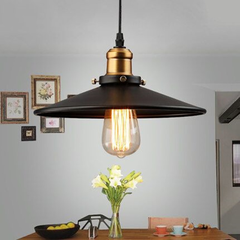 Edison Loft Stijl Vintage Industriële Retro Hanglamp Licht E27 Houder Ijzer Restaurant Bar Zolder Bookstore Lamp