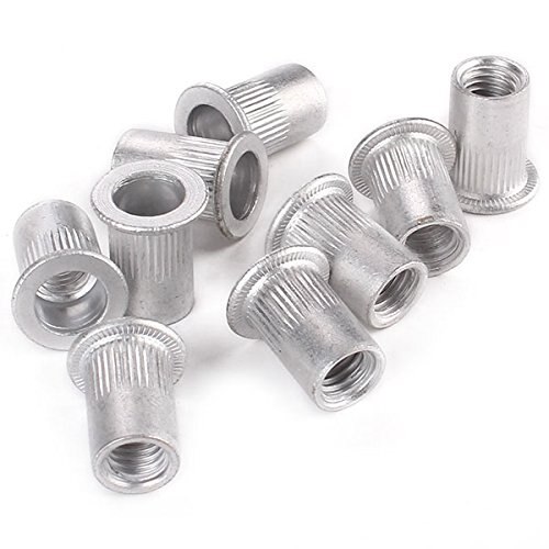 30 pcs M8 Aluminum Flat Head Rivet Insert Nutsert Cap Rivet Nut ,