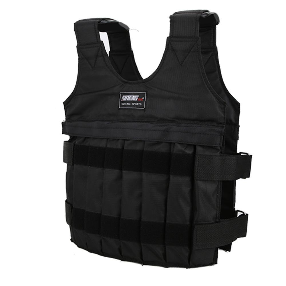 20 50Kg chargement pondéré gilet boxe entraînement épaississement exercice gilet Durable réglable poids veste sable