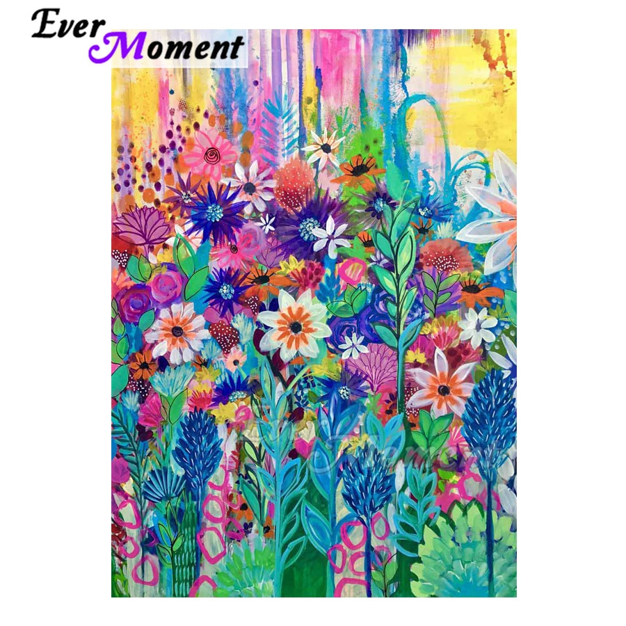 Ever Moment diamant peinture à la main fleurs image de strass plein carré perceuse décoration diamant broderie ASF1877