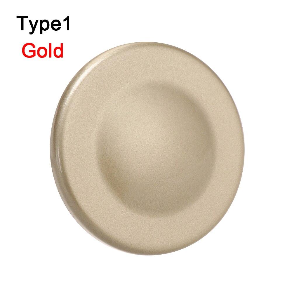 80mm ABS Wall Hole Cover Vent Exterior Reserved Drill Hole Plugs Self Adhesive Decor Cap With Hooks Hardware Decorative: gold Type1