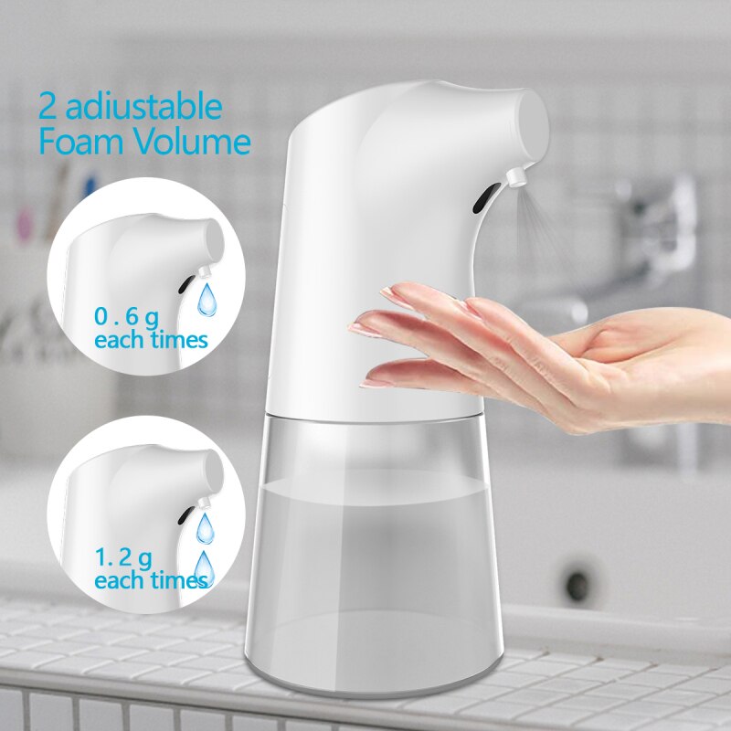 350Ml Volautomatische Inductie Spuit Touchless Zeepdispenser Smart Sensor Zeepdispenser Keuken Zeep Dispensers