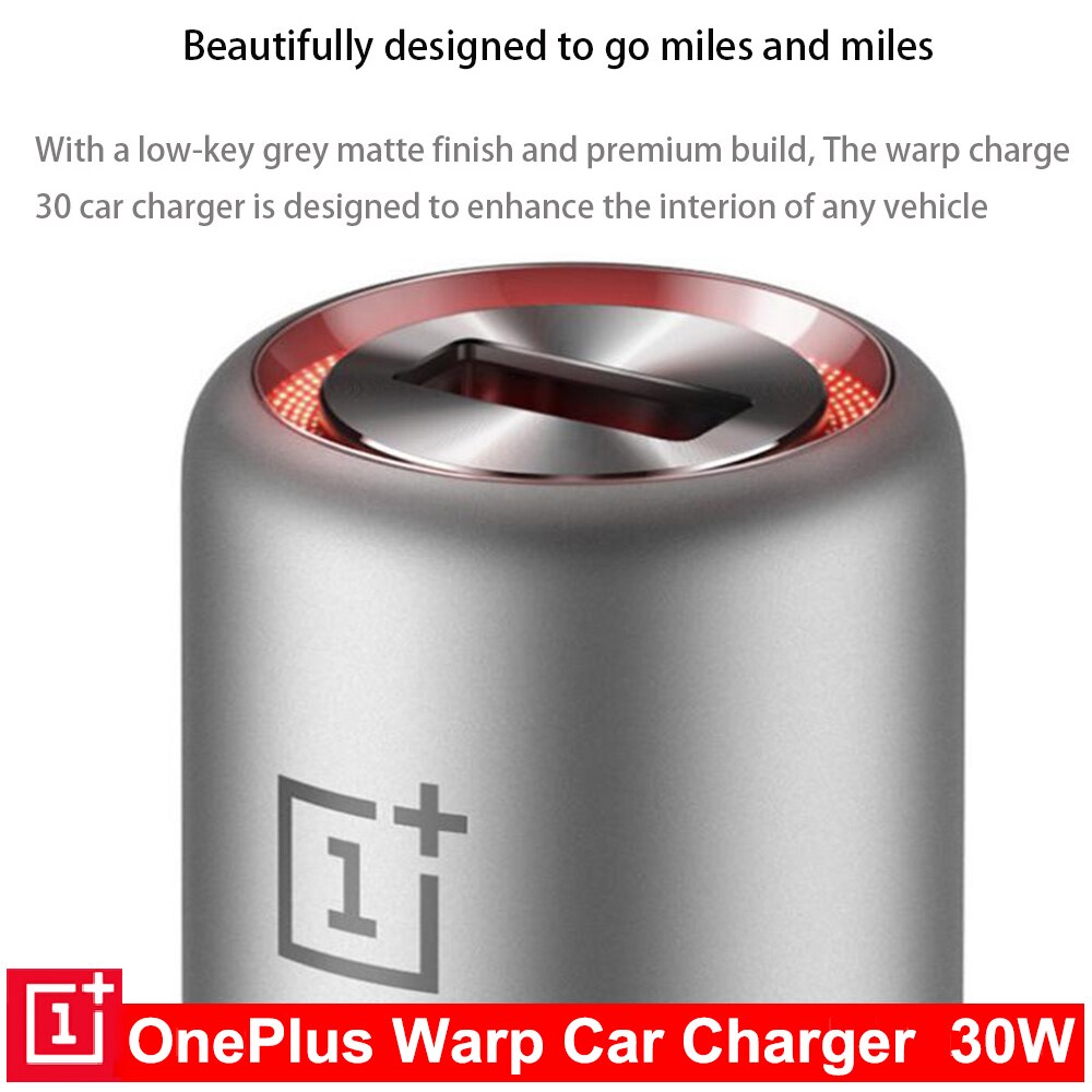 Original Oneplus 30W Warp Charge Car Charger Output 5V6A Max For Oneplus 7 Pro Normal QC For Oneplus 3/3T/5/5T/6/6T/7/Pro/8/8T..