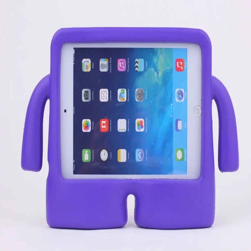 Leuke cartoon eva-hoes voor apple ipad 7.9 inch, veilig voor kinderen, siliconen beschermhoes voor ipad mini 2 , 3 , 4 mini 3: Paars