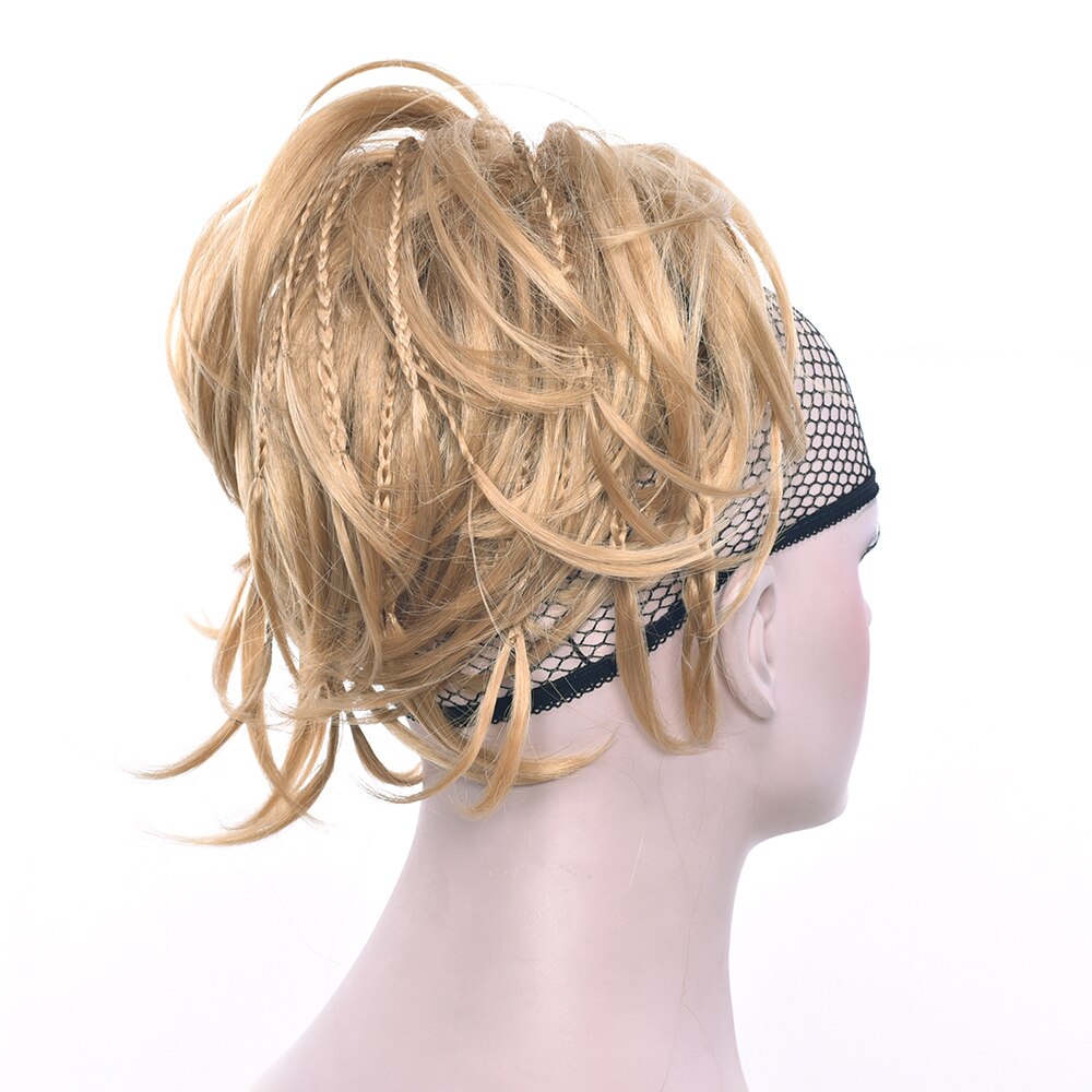 Soowee-Diadema de pelo sintético para mujer, moño, trenza de fibra de alta temperatura, diadema de rodillo: 1011