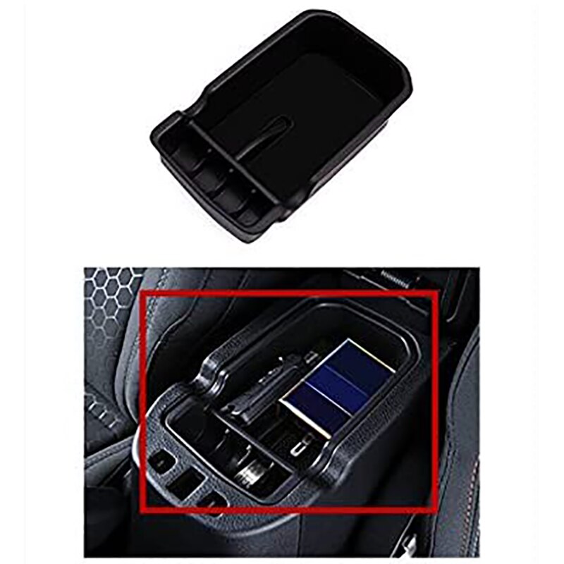 Car Center Console Tray, Armrest Auxiliary Storage Box, Center Console Multi-Function Box for Jeep Compass +