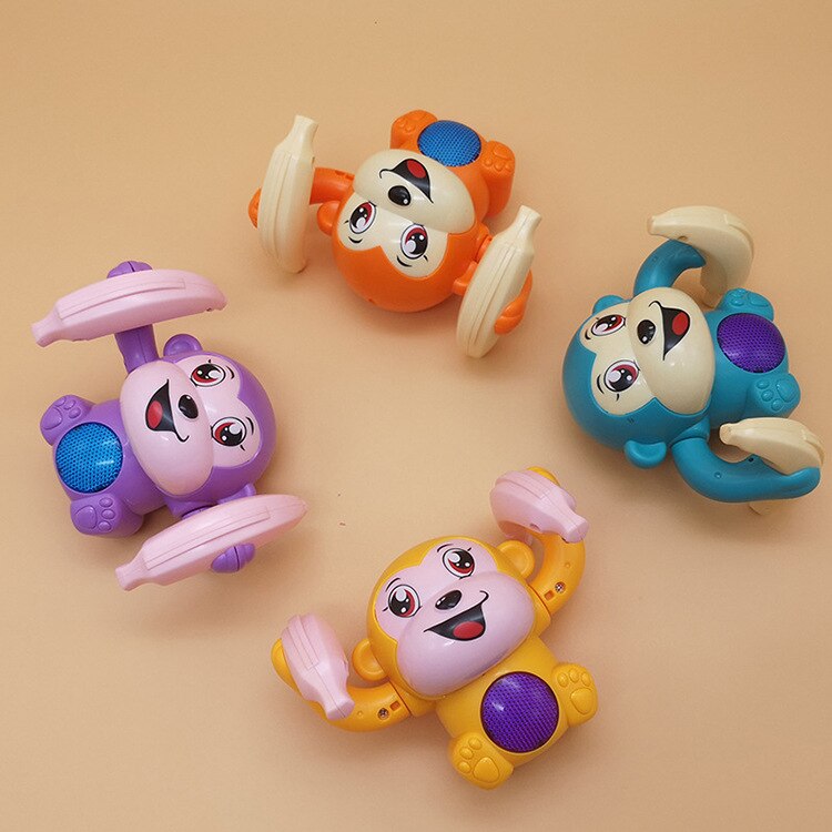 Klang und Licht Banane Affe Elektrische Kippen Affe Stimme spüren rollen Affe freundlicher Spielzeug Douyin Promi Stil