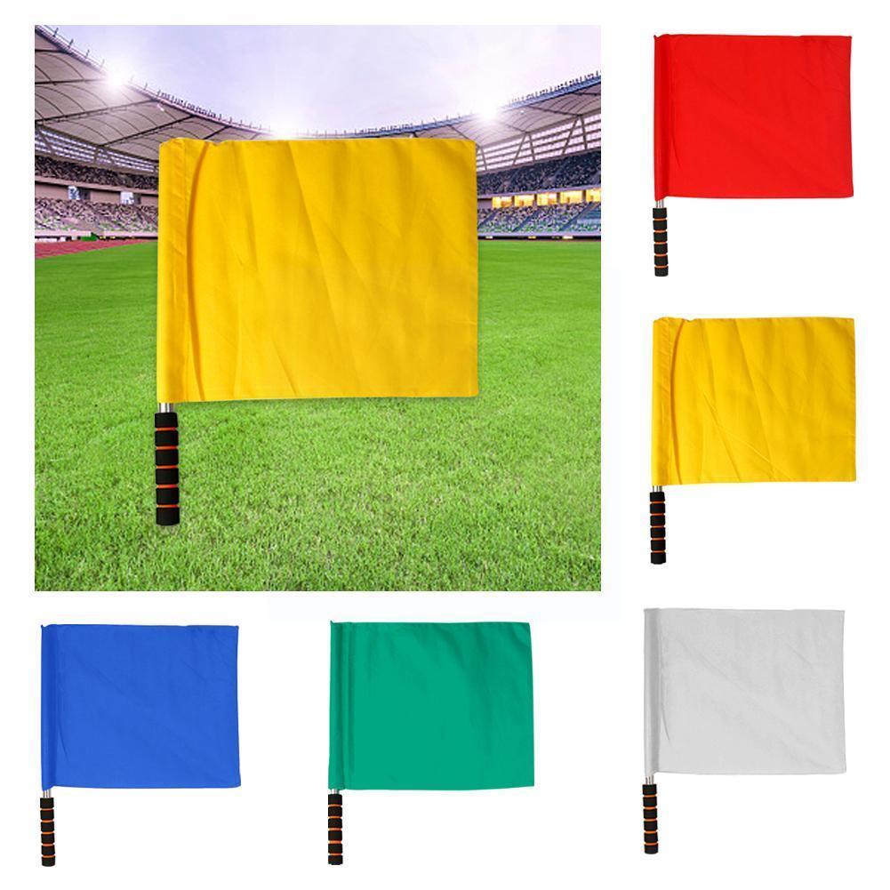 Football referee flag, sponge grip, sweat-absorbent, eye-catching referee competition flag, football signal, waterproof, color,  z9 x 4