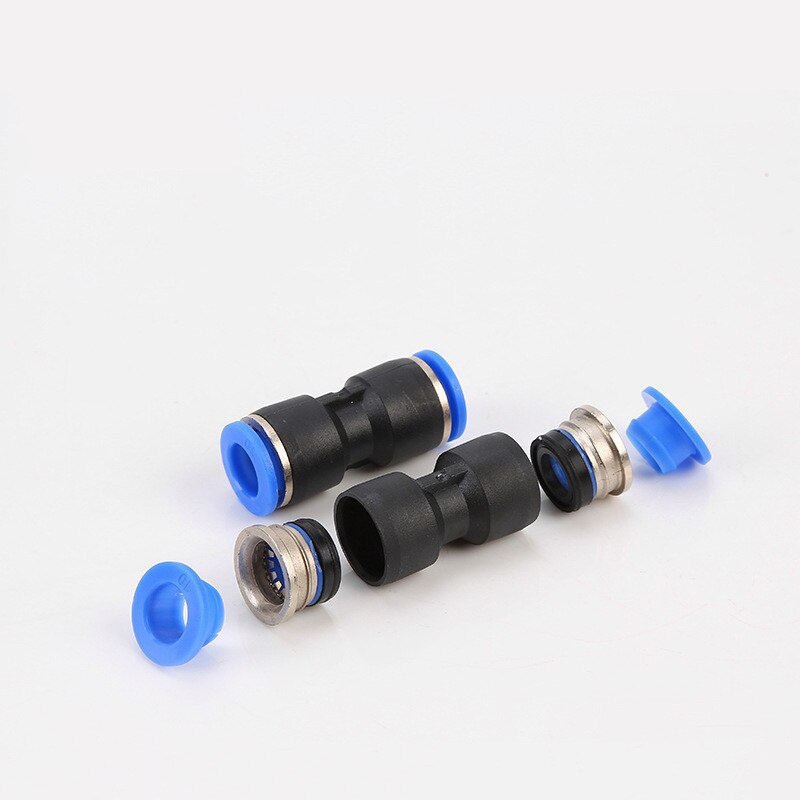 Air Connectors PU 6mm 8mm 10mm 12mm Pneumatic Fitting Quick Connect Tube Tee 2-Way Plastic Pipe Water Hose Fitting Connector