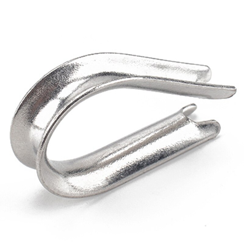 GTBL 100 Pieces Cable Thimbles Wire Rope Thimbles M1.5 304 Stainless Steel Thimble Diameter Wire Rope Cable Thimbles Rigging