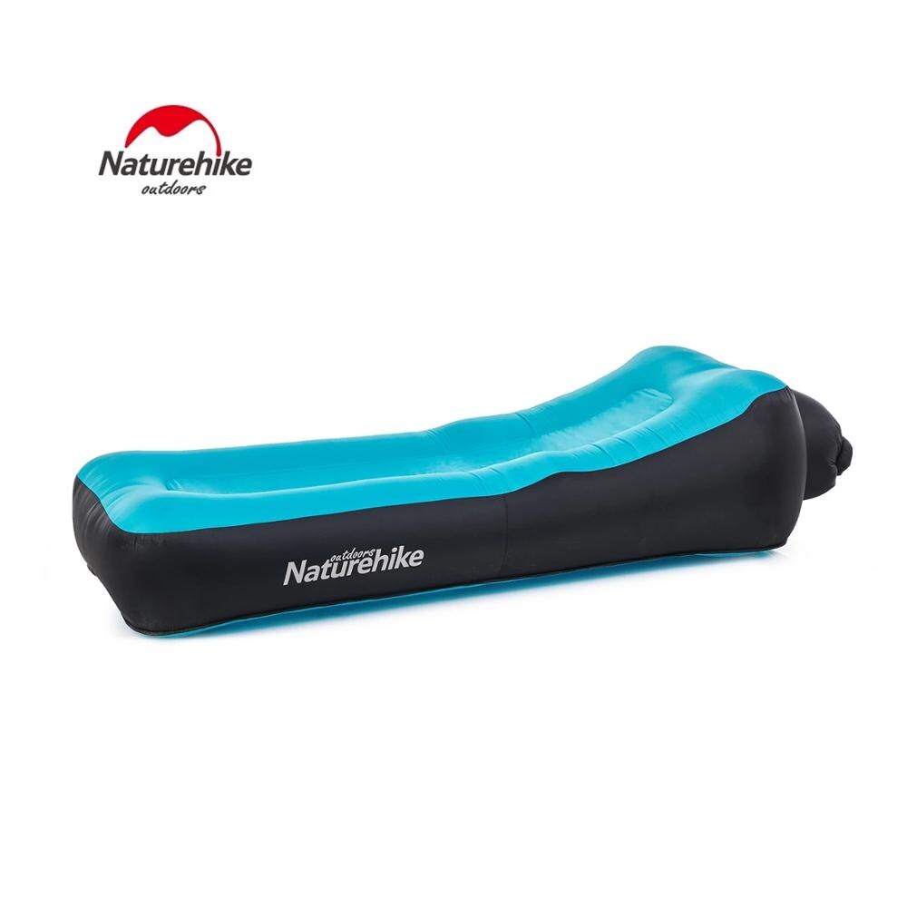 Naturehike 210T Waterproof Plaid Polyester Double-Layer Inflatable Sofa Bed Portable Lunch Break Beach Air Cushion Chair