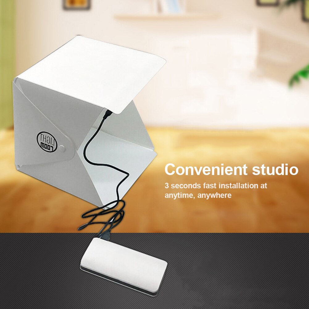 photography props backdrop Mini Folding Lightbox Photography Photo Studio Panel LED Light Softbox Photo Background Kit