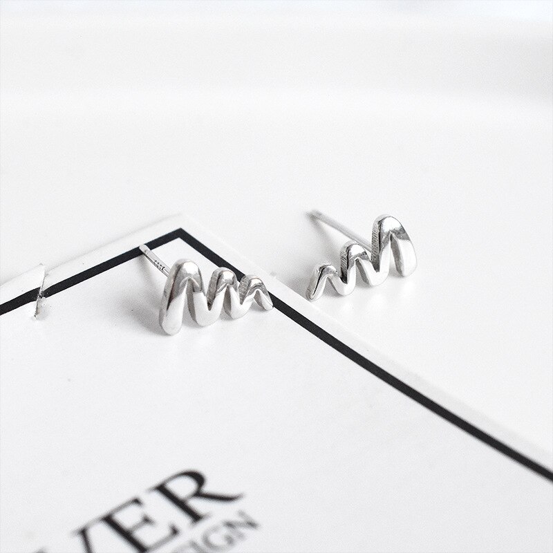 La Monada Stud Oorbellen Voor Vrouwen Zilver 925 Minimalistische Golf Fijne Vrouwen Oorbellen In Sieraden Stud Oorbellen 925 Sterling Zilver