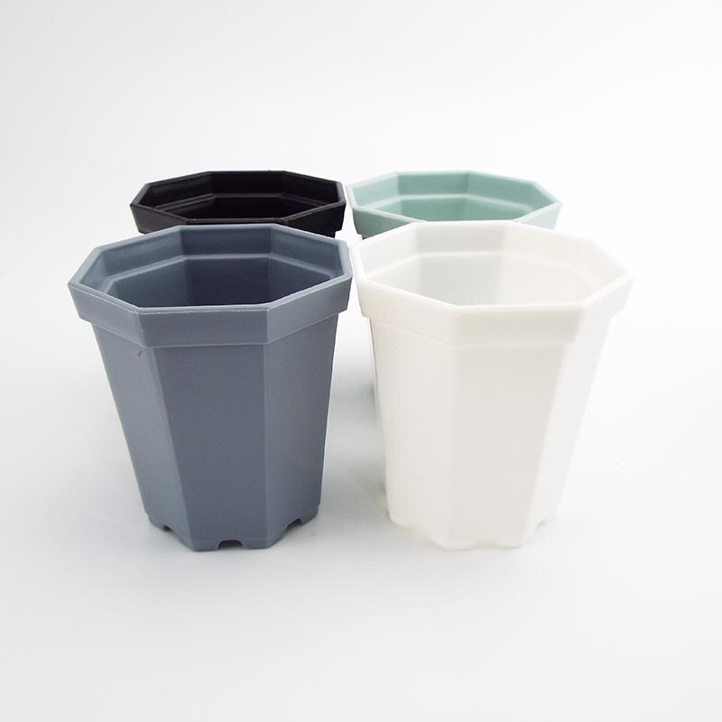 4 stk moderne plast firkantet plante urtepotte urt hjemmehave planter kontor skrivebord sukkulent plante krukker havearbejde dec potter