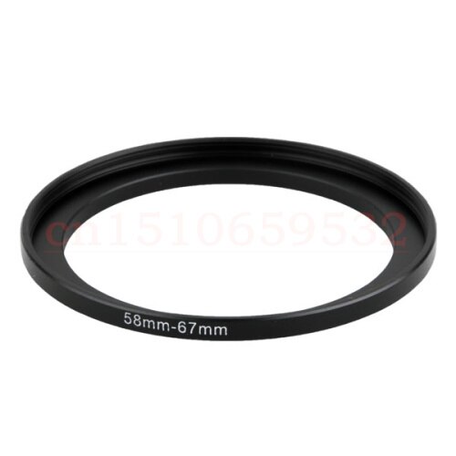 10 pz 58-67mm 58mm-67mm 58-67 step up filtro anello adattatore, lens, paraluce, copriobiettivo, e altro ancora...