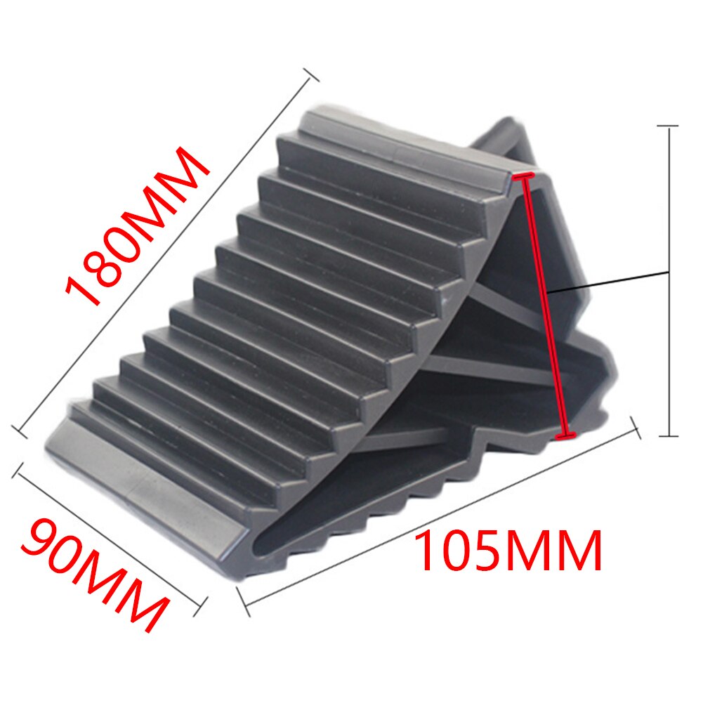 2pcs Anti-slip Parking Triangle Support Pad Universal Safety Wheel Chocks Blocks Prevent Backwards Control Car Tyre Slip Stopper