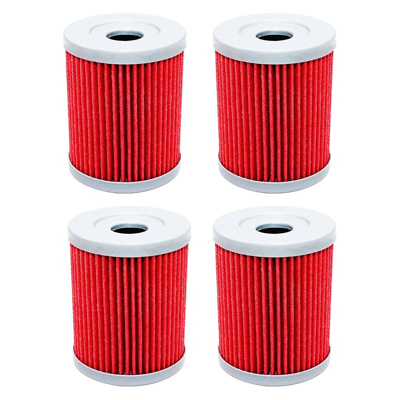 Filtro de aceite para motocicleta para Suzuki LT160 Quadsport 160 LT160E Quadrunner 160 LT230E Quadrunner 230 LT230G LT230 G 230 LT230S Quads: 4pcs