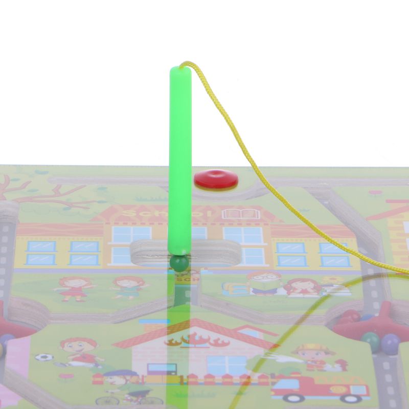 Hout Cartoon Doolhof Puzzel Magnetische Pen Kinderen Vroeg Leren Baby Educatief Intelligentie Ontwikkeling Oefenen Hulpmiddel